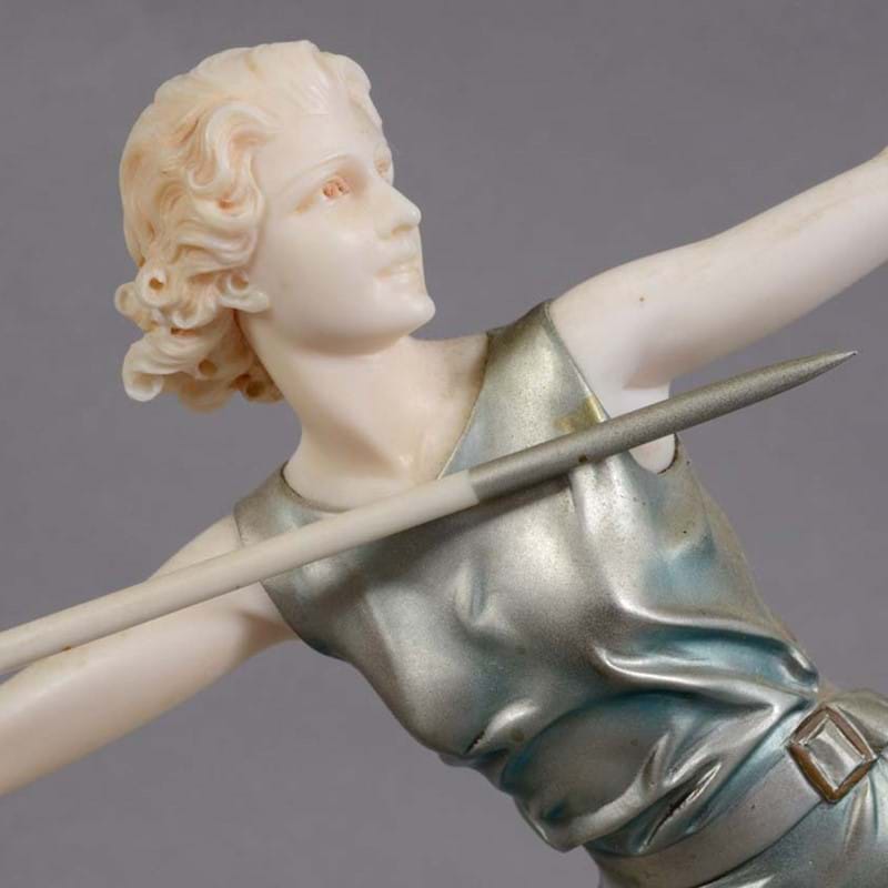 Javelin Thrower Chased Away by a Pair of Elephants...